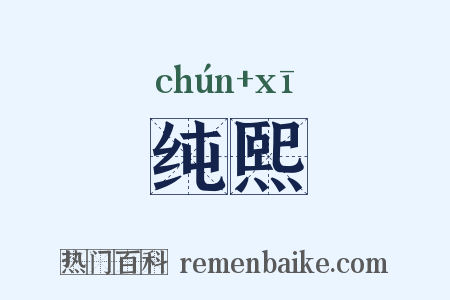 纯熙是什么意思的图片